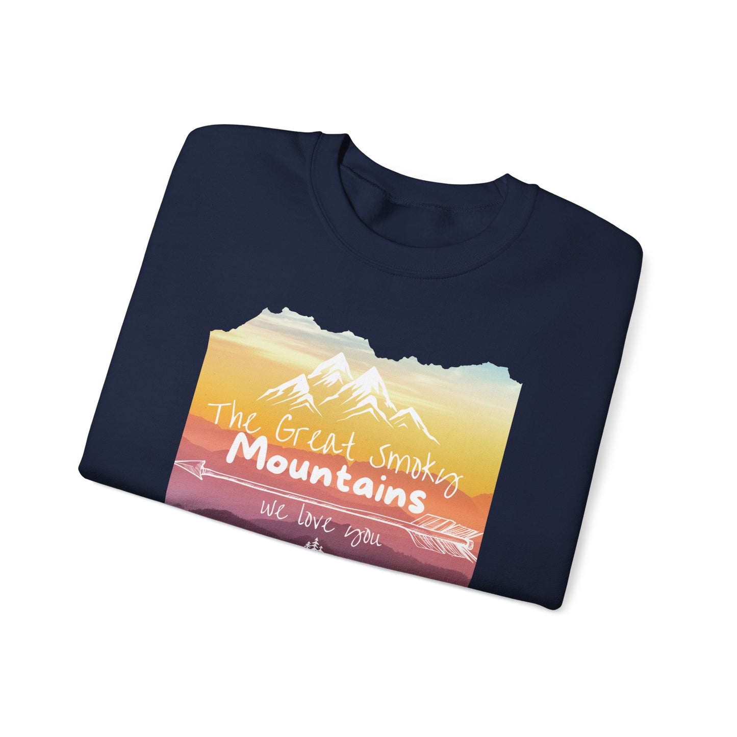 Painted Smoky Mountains Unisex Heavy Blend™ Crewneck Sweatshirt