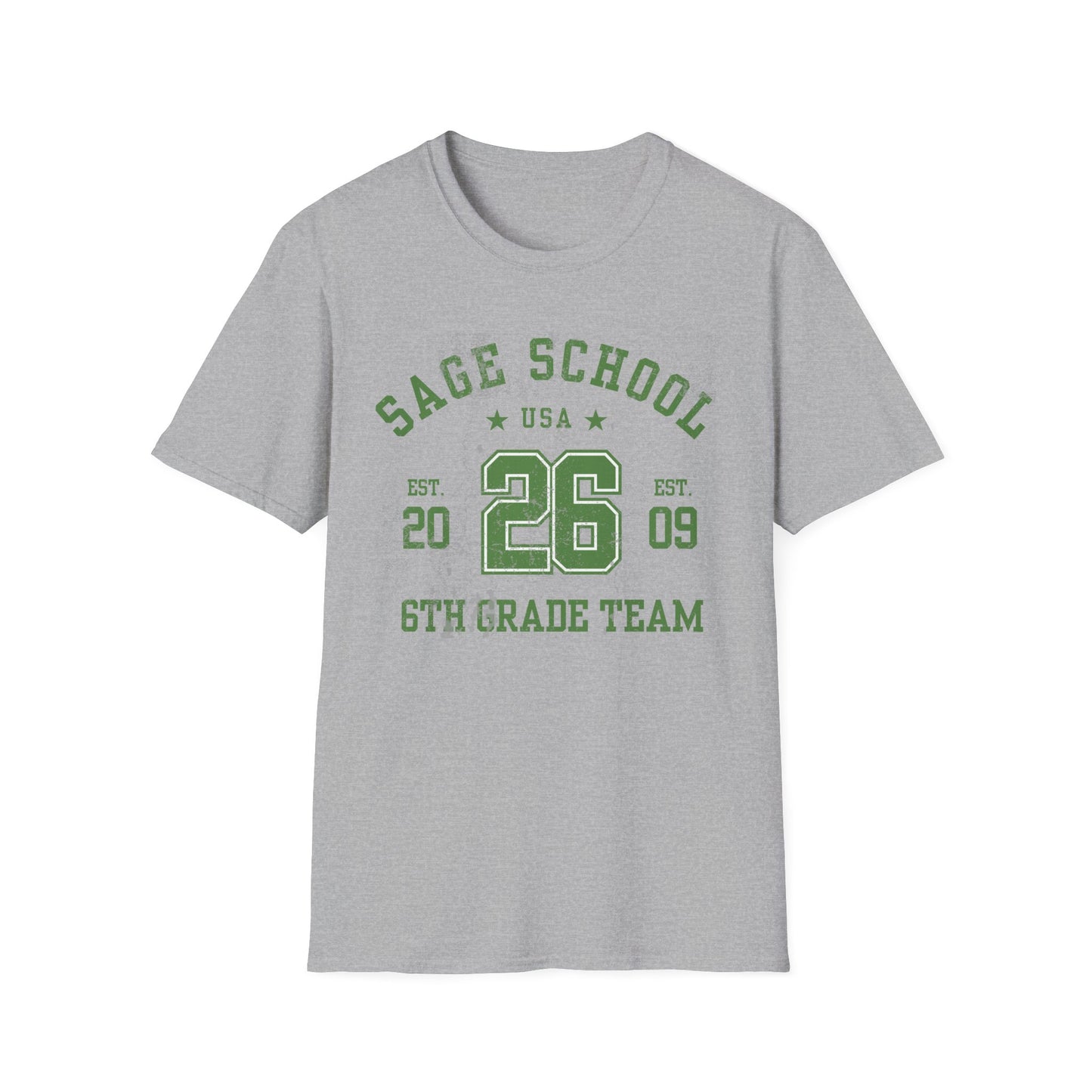 Sage School 6th Grade Team Adult Unisex Softstyle T-Shirt