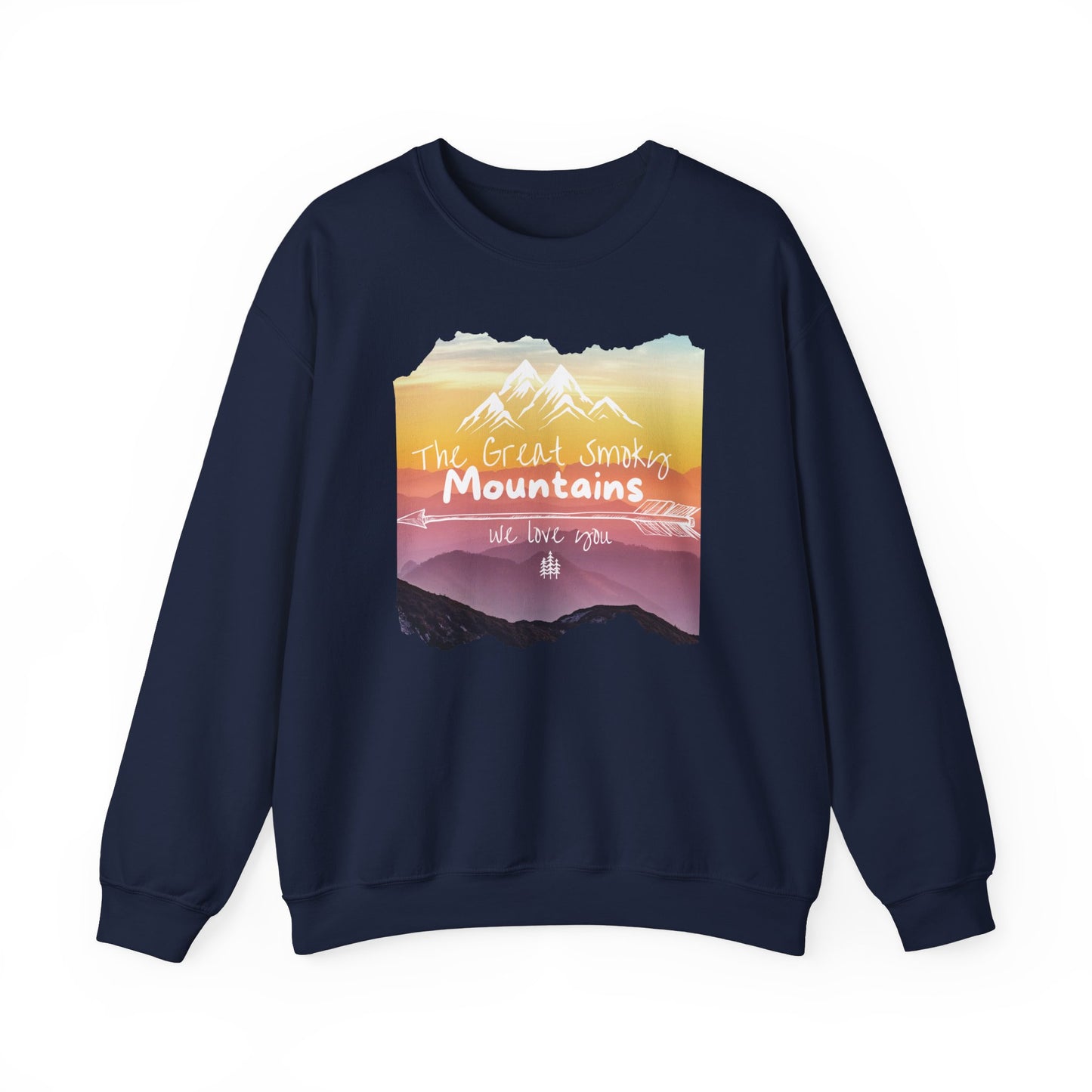 Painted Smoky Mountains Unisex Heavy Blend™ Crewneck Sweatshirt