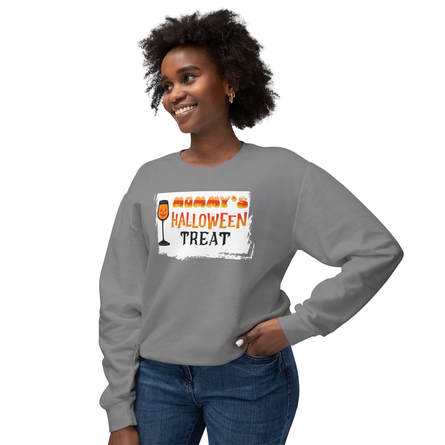 Mom's Halloween Lightweight Crewneck Sweatshirt