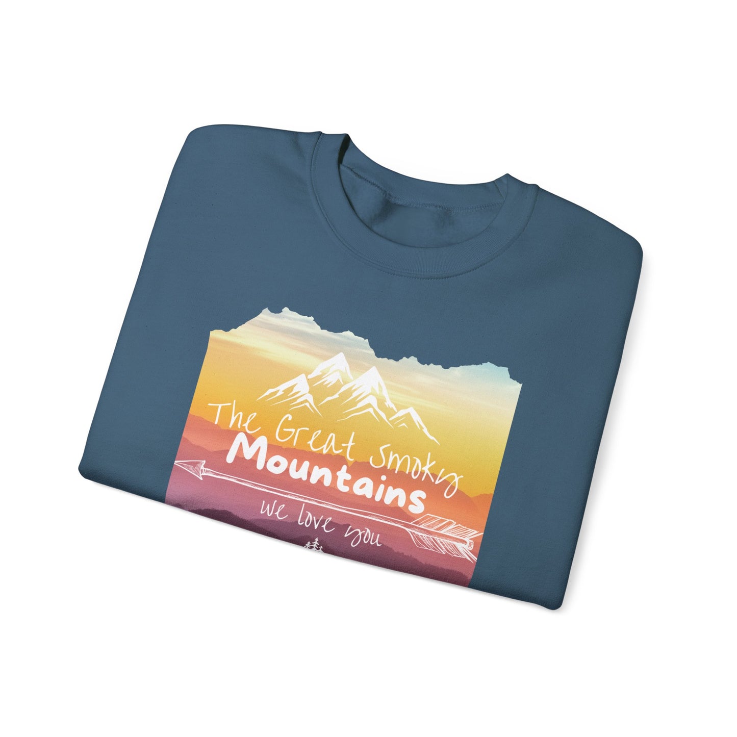 Painted Smoky Mountains Unisex Heavy Blend™ Crewneck Sweatshirt