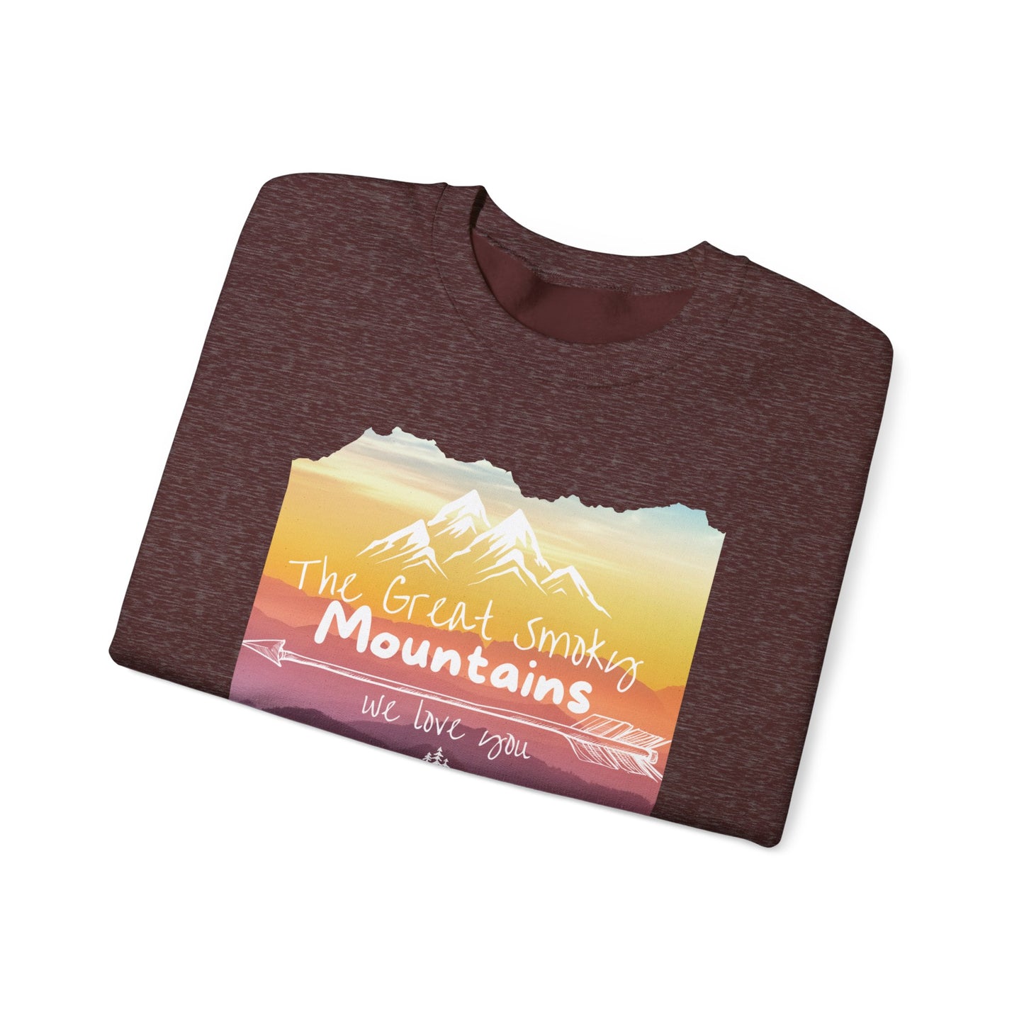 Painted Smoky Mountains Unisex Heavy Blend™ Crewneck Sweatshirt