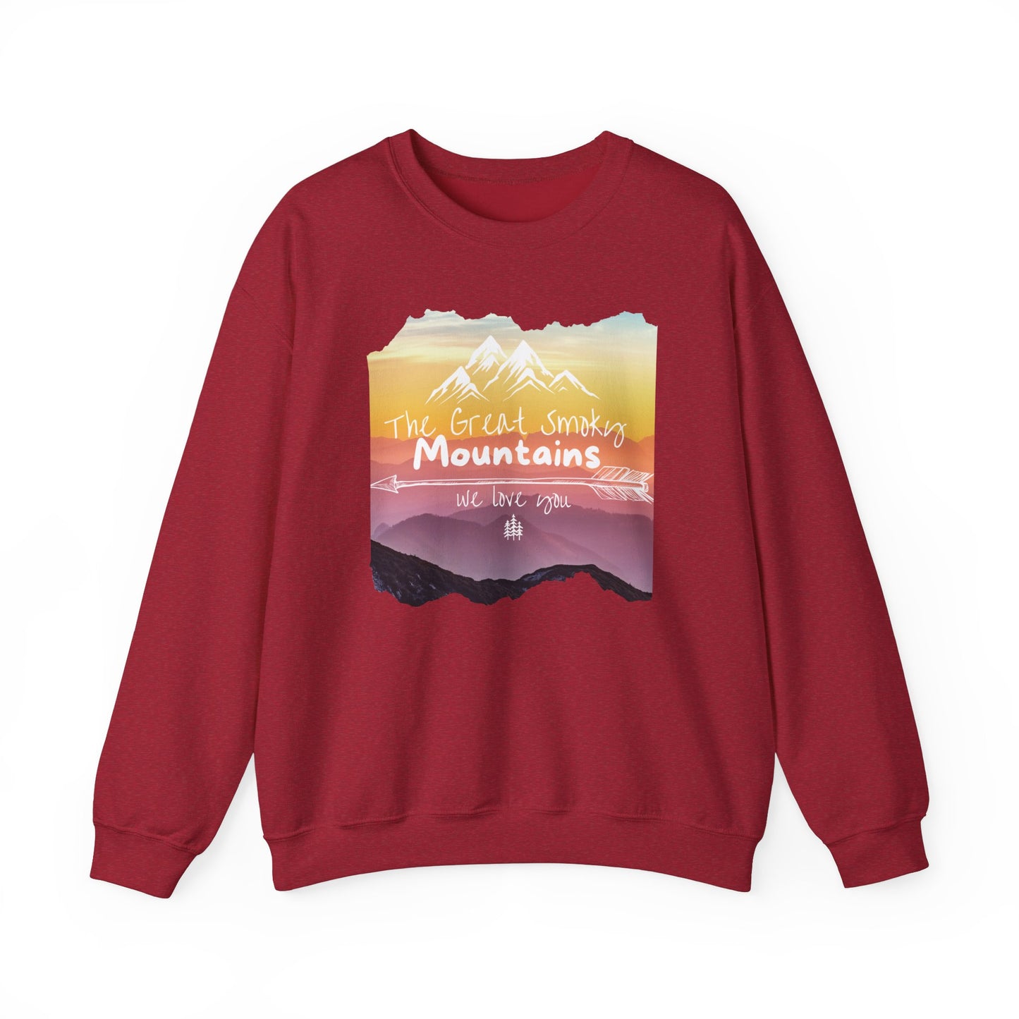 Painted Smoky Mountains Unisex Heavy Blend™ Crewneck Sweatshirt