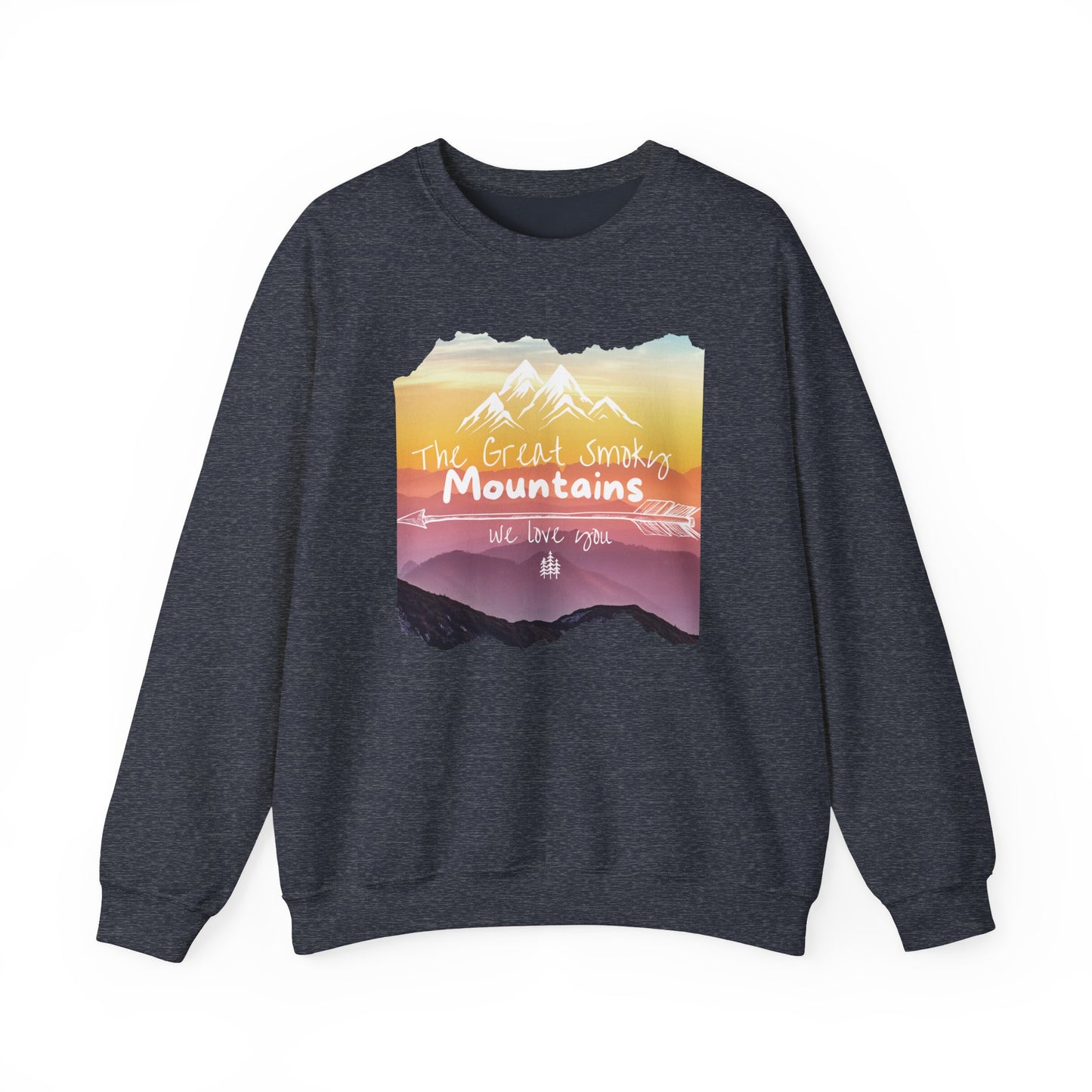 Painted Smoky Mountains Unisex Heavy Blend™ Crewneck Sweatshirt