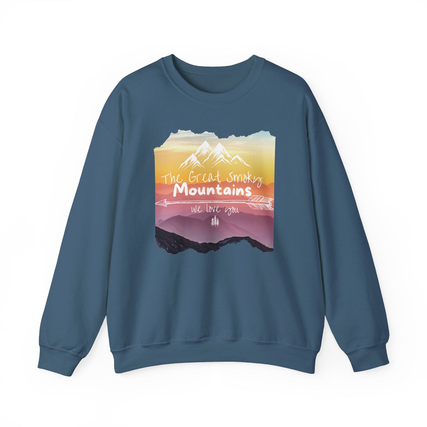 Painted Smoky Mountains Unisex Heavy Blend™ Crewneck Sweatshirt