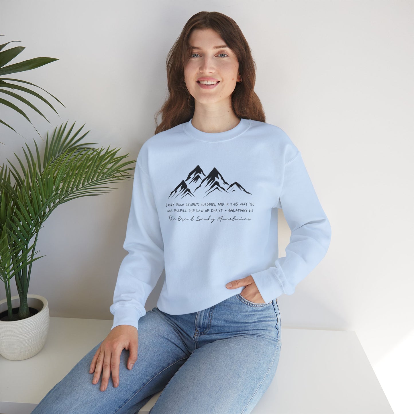 Blessings Smoky Mountain Unisex Heavy Blend™ Crewneck Sweatshirt
