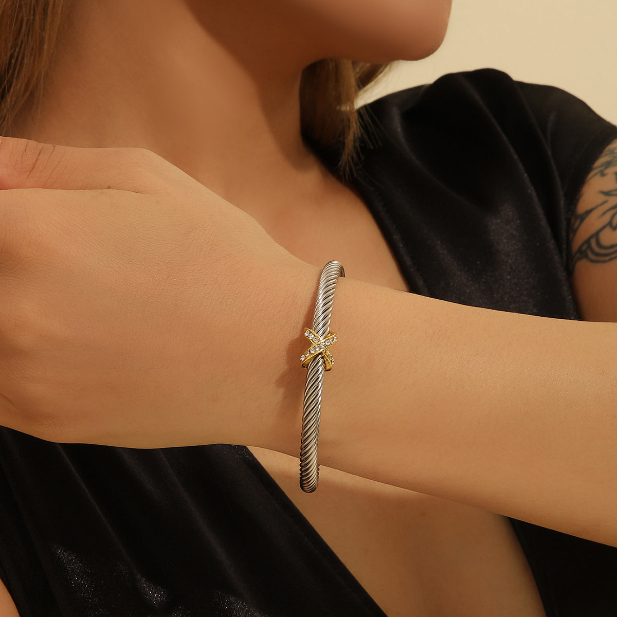 David Yurman Style Cable Bracelet