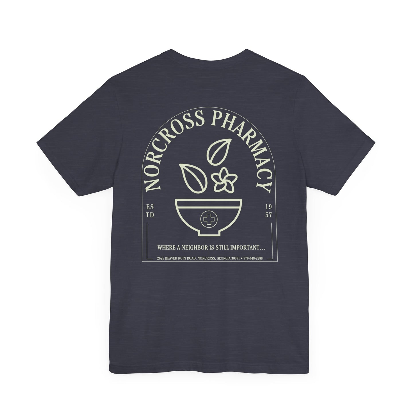 Norcross Pharmacy 2 Vintage-Inspired Unisex Tee - Norcross Pharmacy Graphic T-Shirt