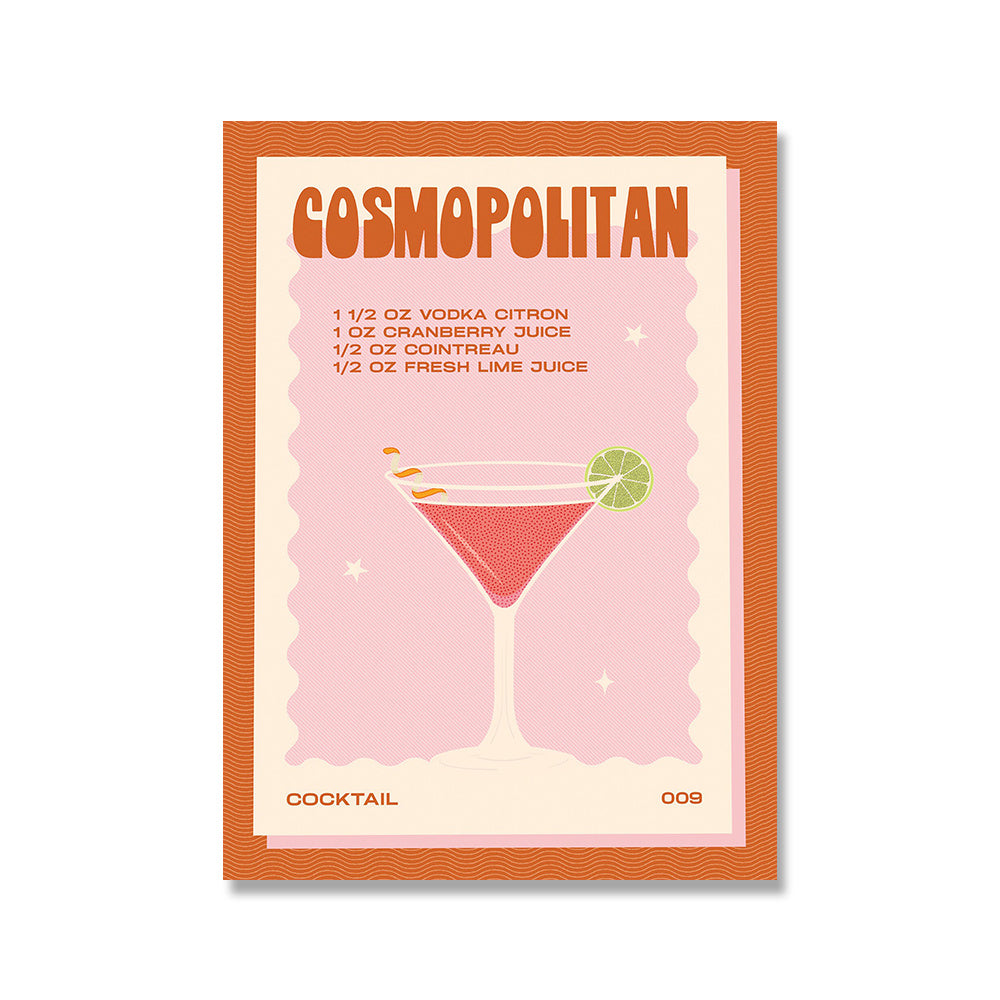 Cocktail Vintage Wall Art