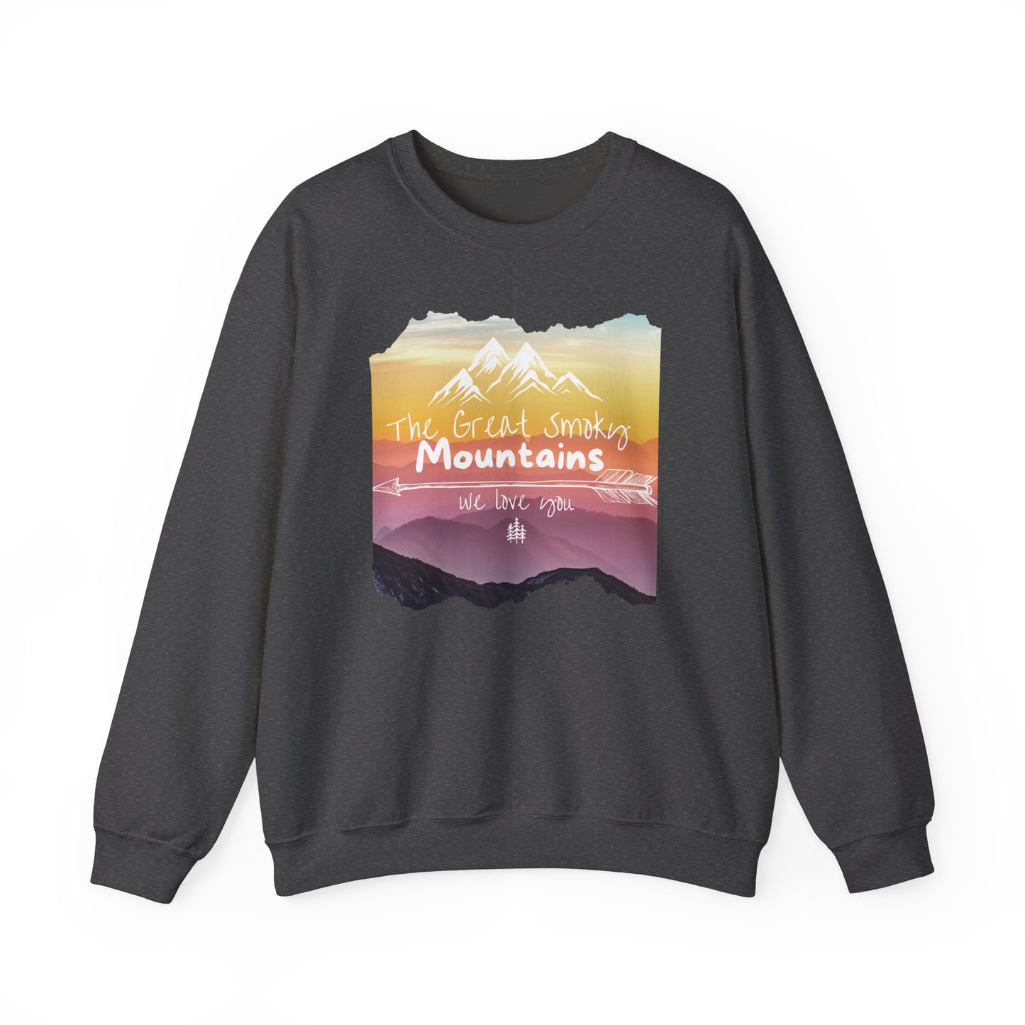 Painted Smoky Mountains Unisex Heavy Blend™ Crewneck Sweatshirt