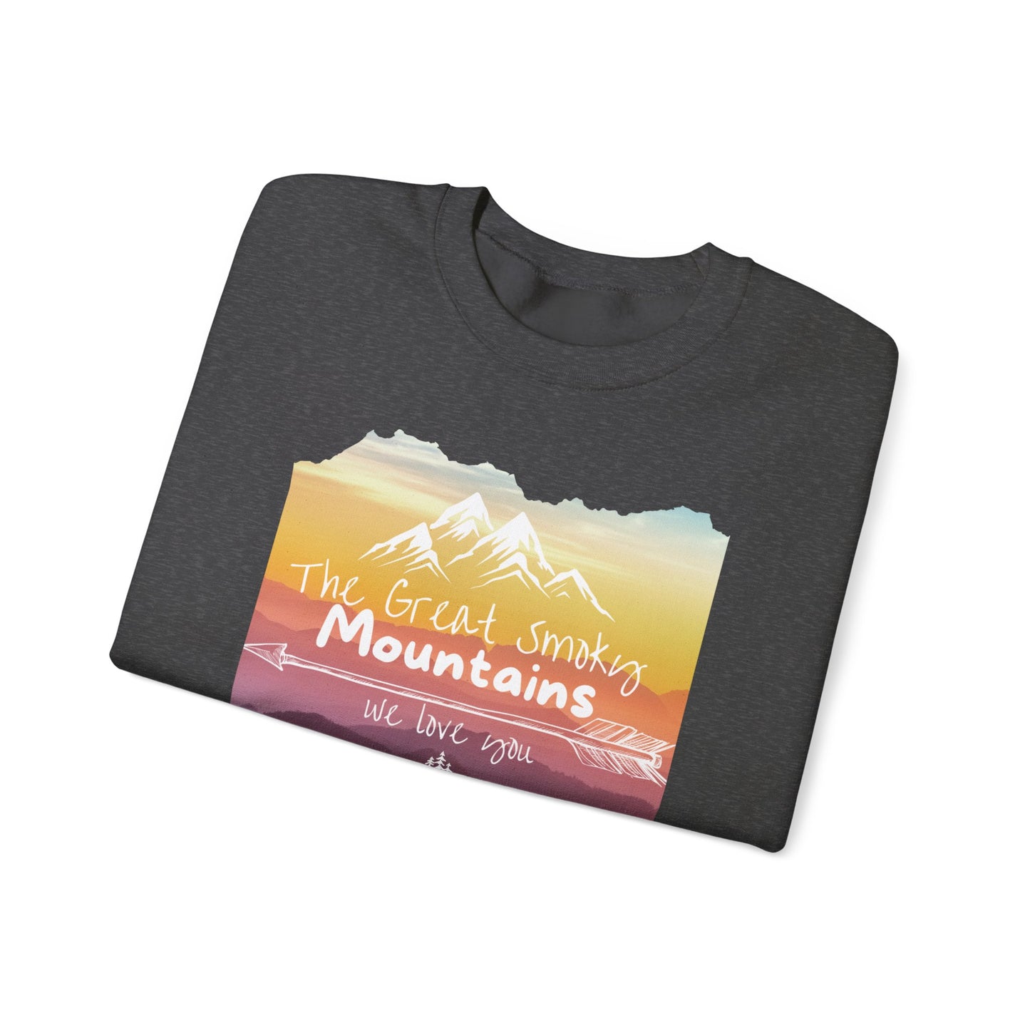 Painted Smoky Mountains Unisex Heavy Blend™ Crewneck Sweatshirt