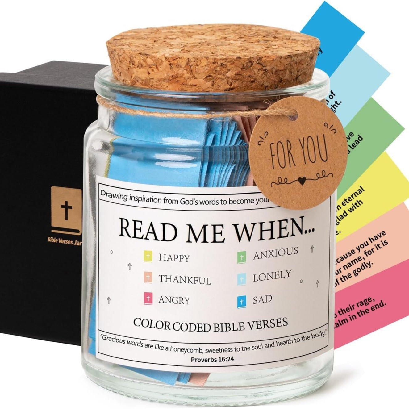 Read Me When ~ Bible Verses In A Jar Christian Gift