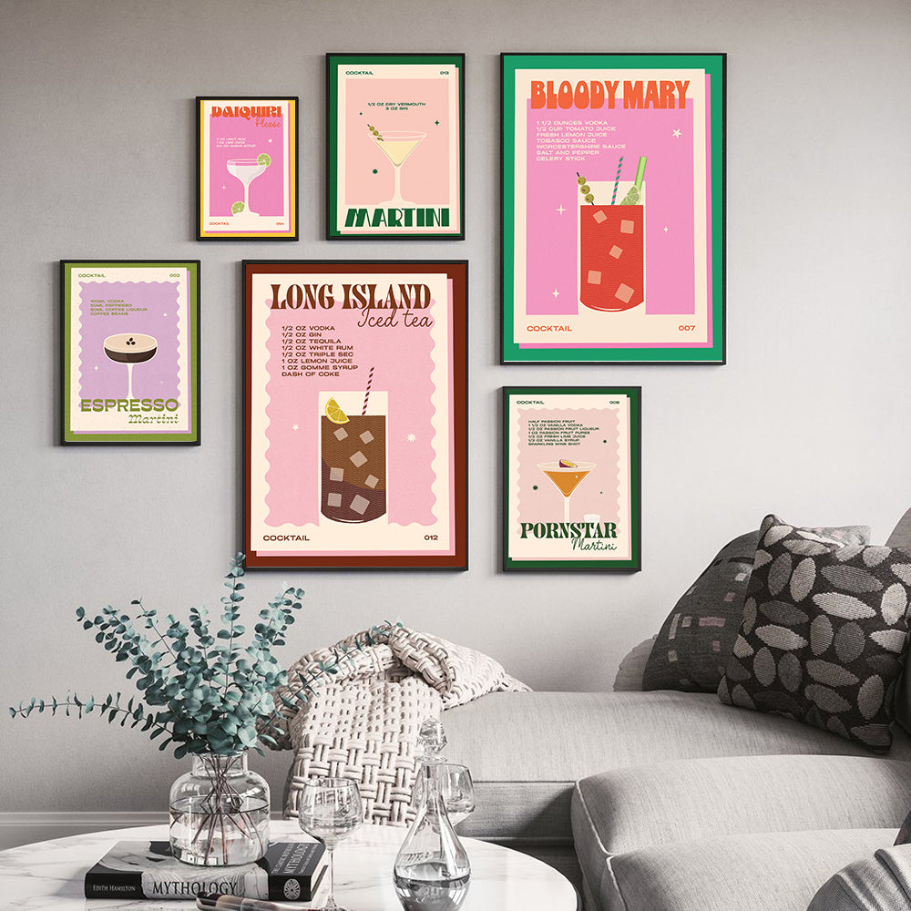 Cocktail Vintage Wall Art