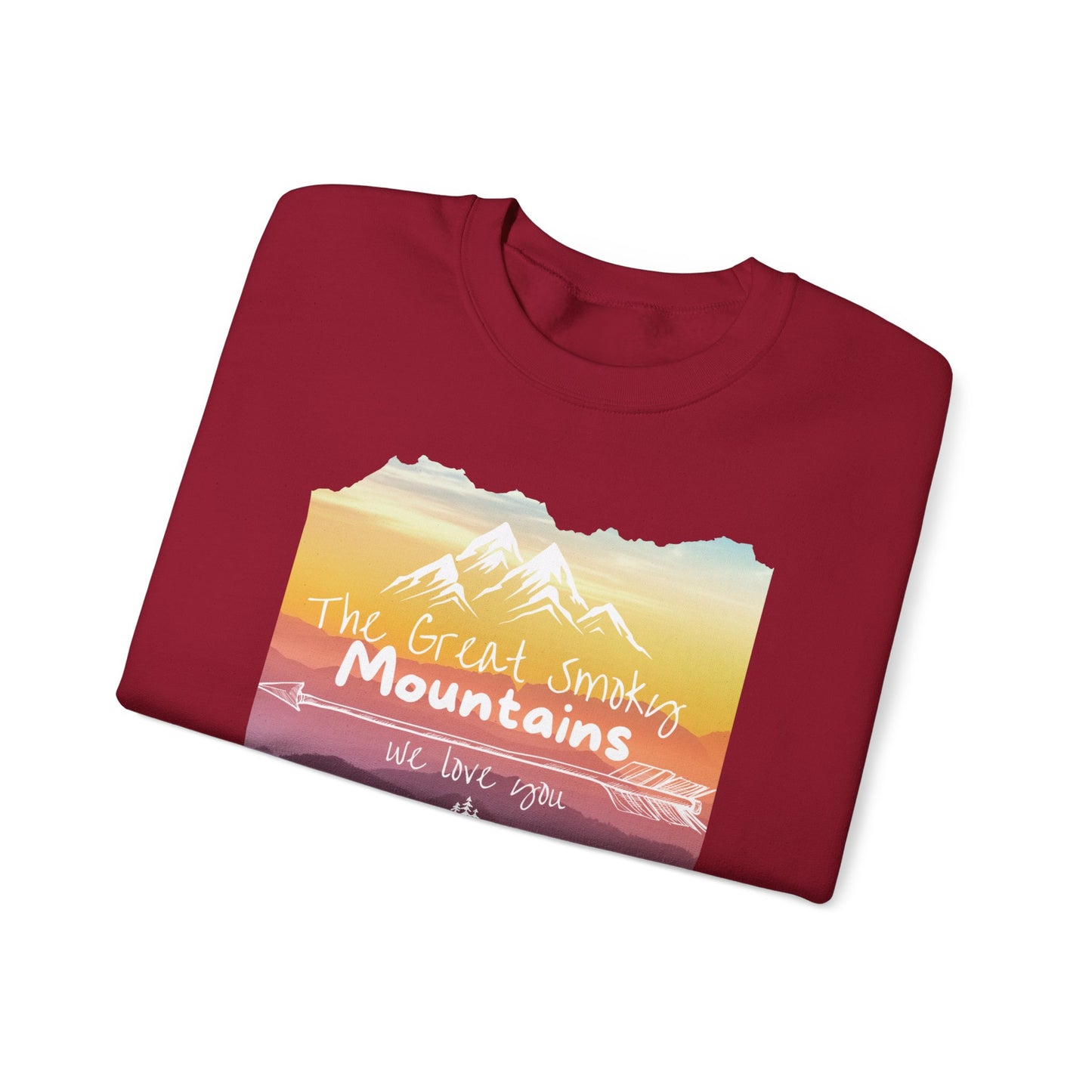 Painted Smoky Mountains Unisex Heavy Blend™ Crewneck Sweatshirt
