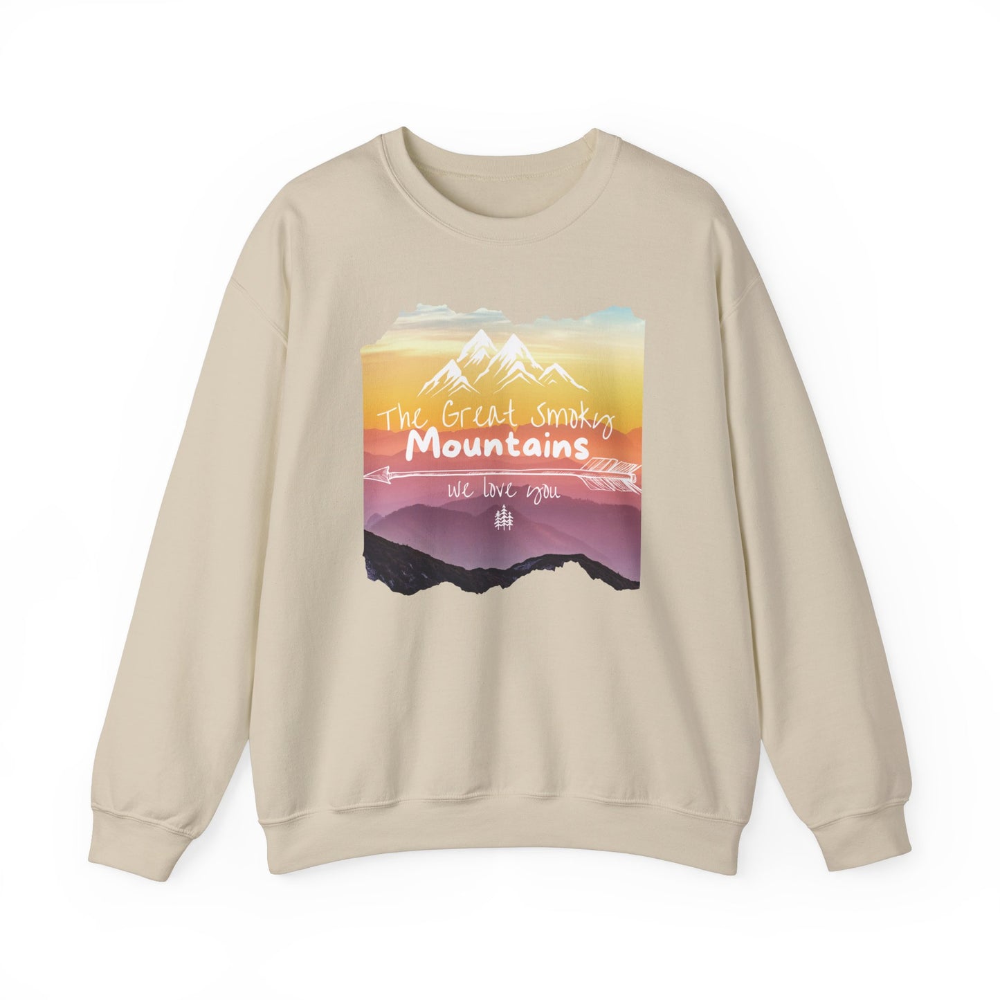 Painted Smoky Mountains Unisex Heavy Blend™ Crewneck Sweatshirt