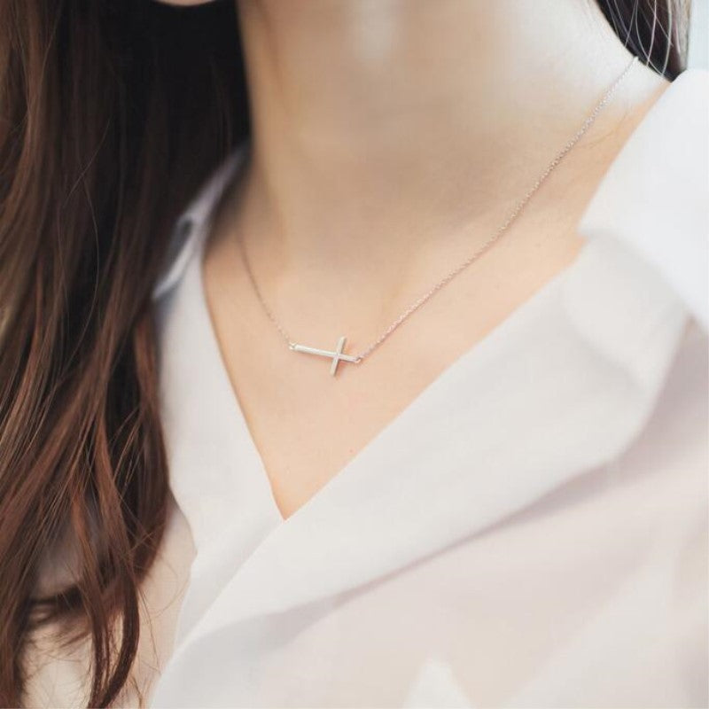 classic cross necklace