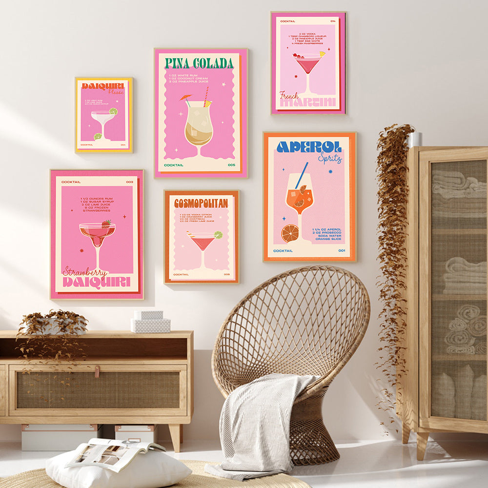 Cocktail Vintage Wall Art
