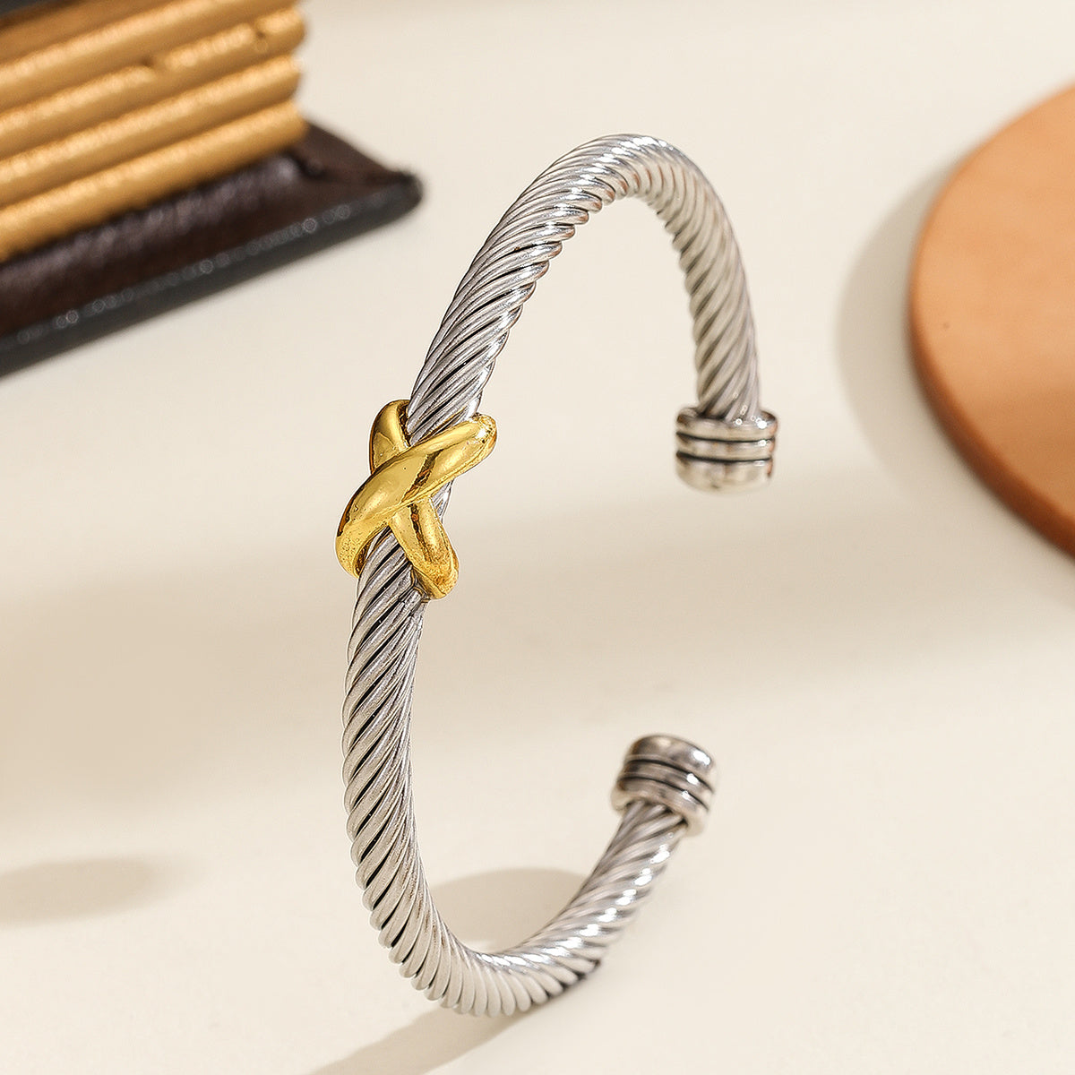 David Yurman Style Cable Bracelet