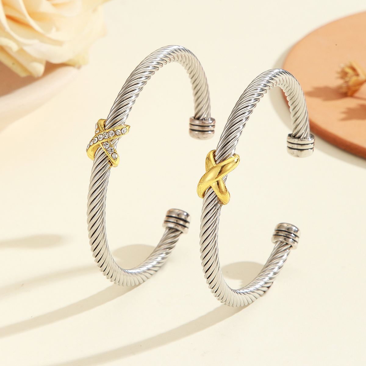 David Yurman Style Cable Bracelet