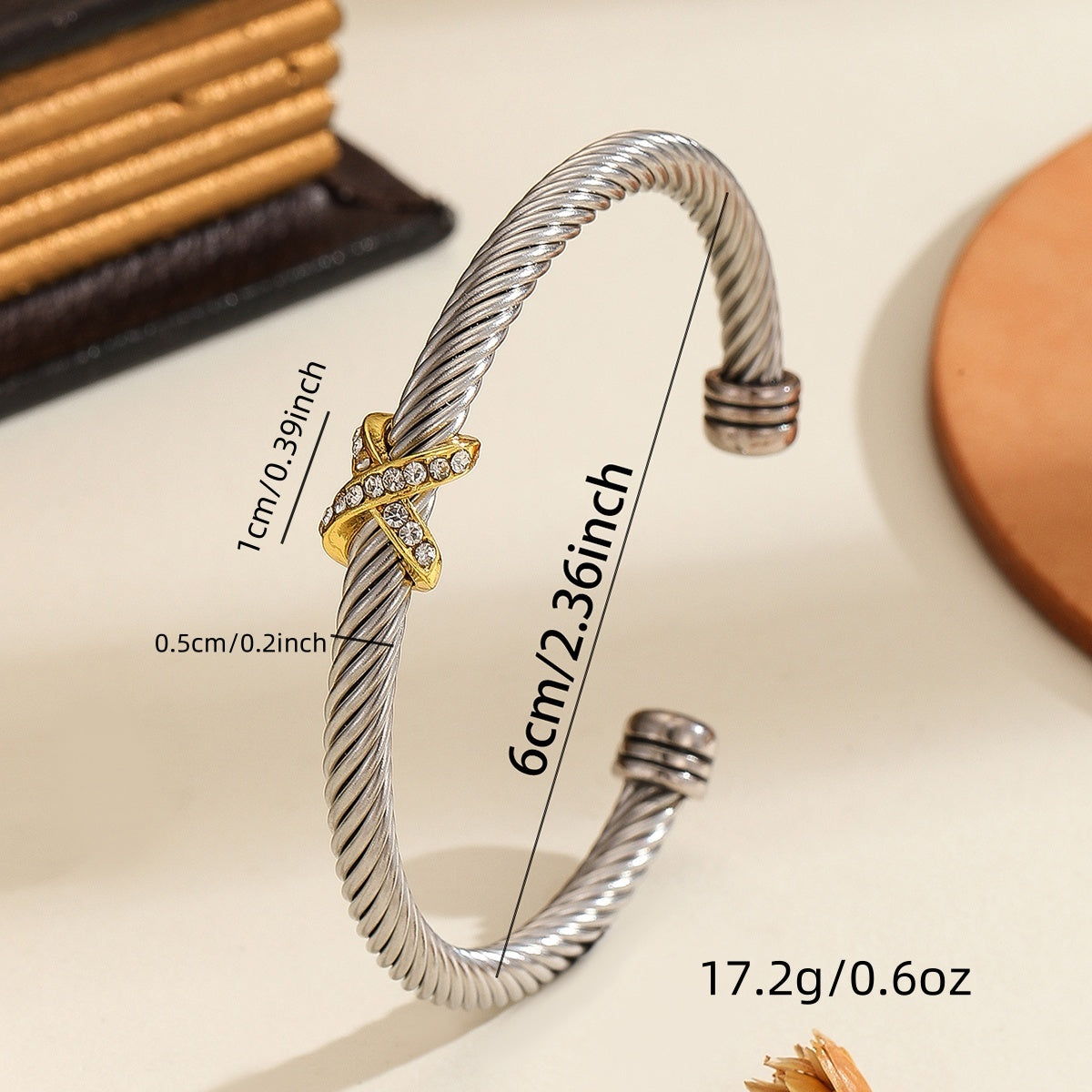 David Yurman Style Cable Bracelet
