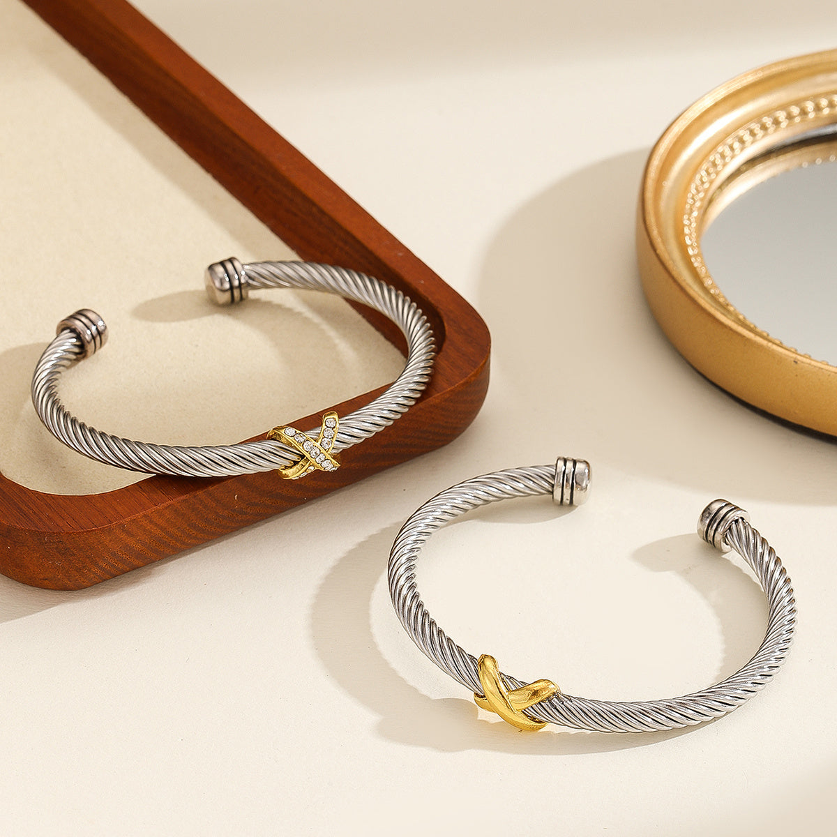 David Yurman Style Cable Bracelet