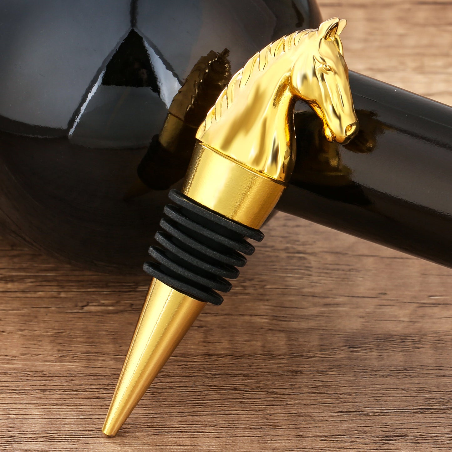 Luxury Horse Head Wine Bottle Stopper