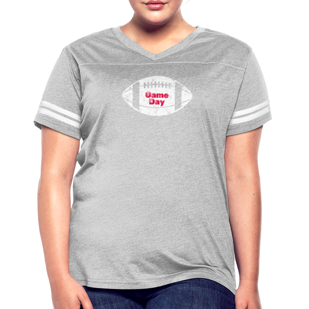 Women’s Vintage Sport T-Shirt - heather gray/white