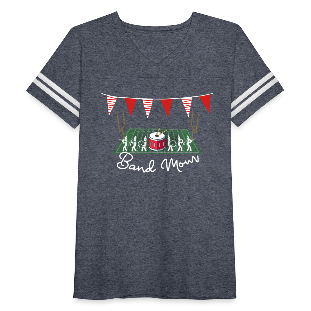 Band Mom’s Vintage Sport T-Shirt - vintage navy/white