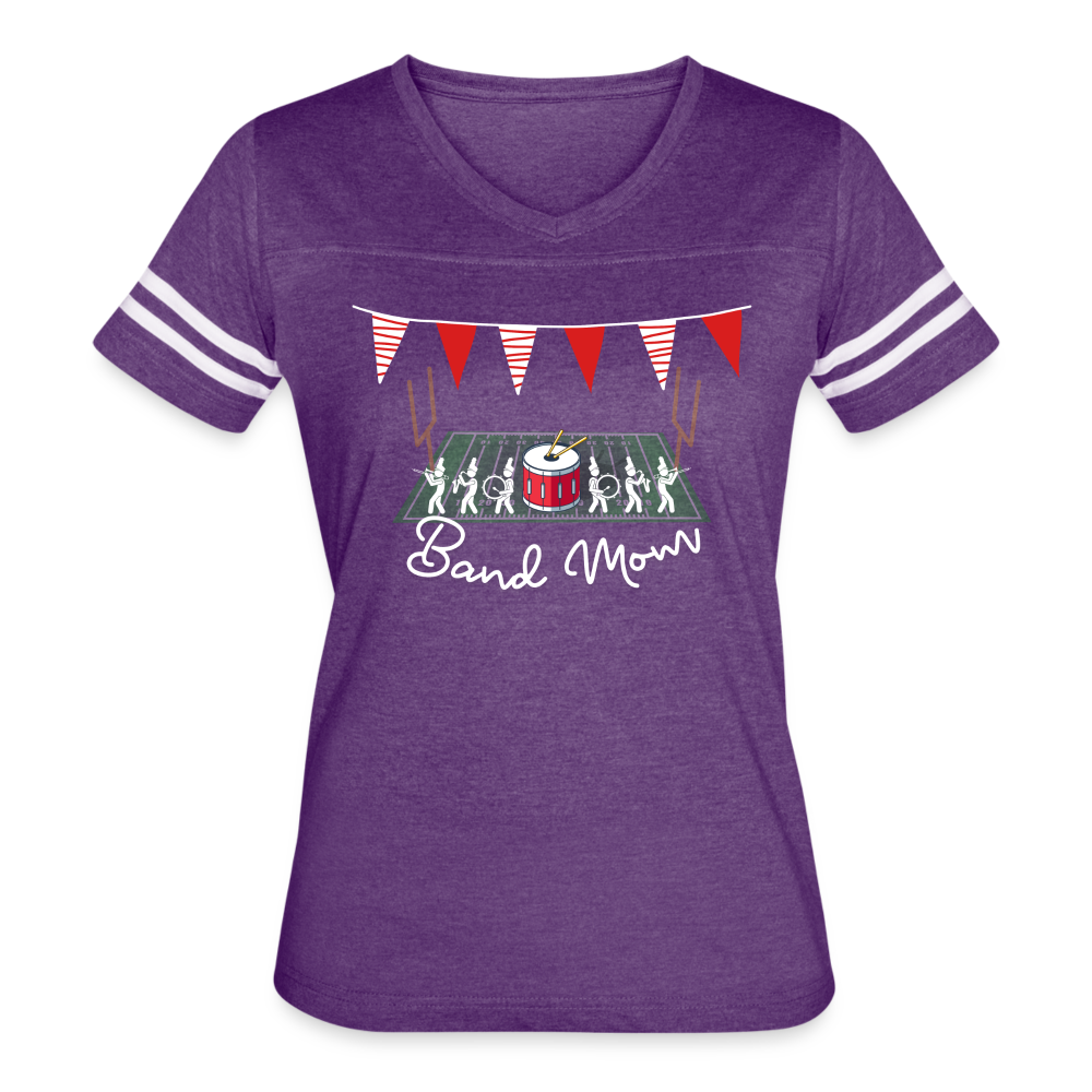 Band Mom’s Vintage Sport T-Shirt - vintage purple/white