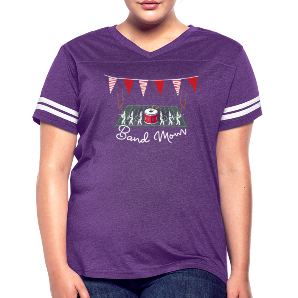 Band Mom’s Vintage Sport T-Shirt - vintage purple/white
