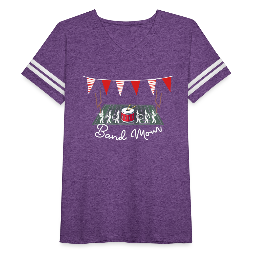 Band Mom’s Vintage Sport T-Shirt - vintage purple/white