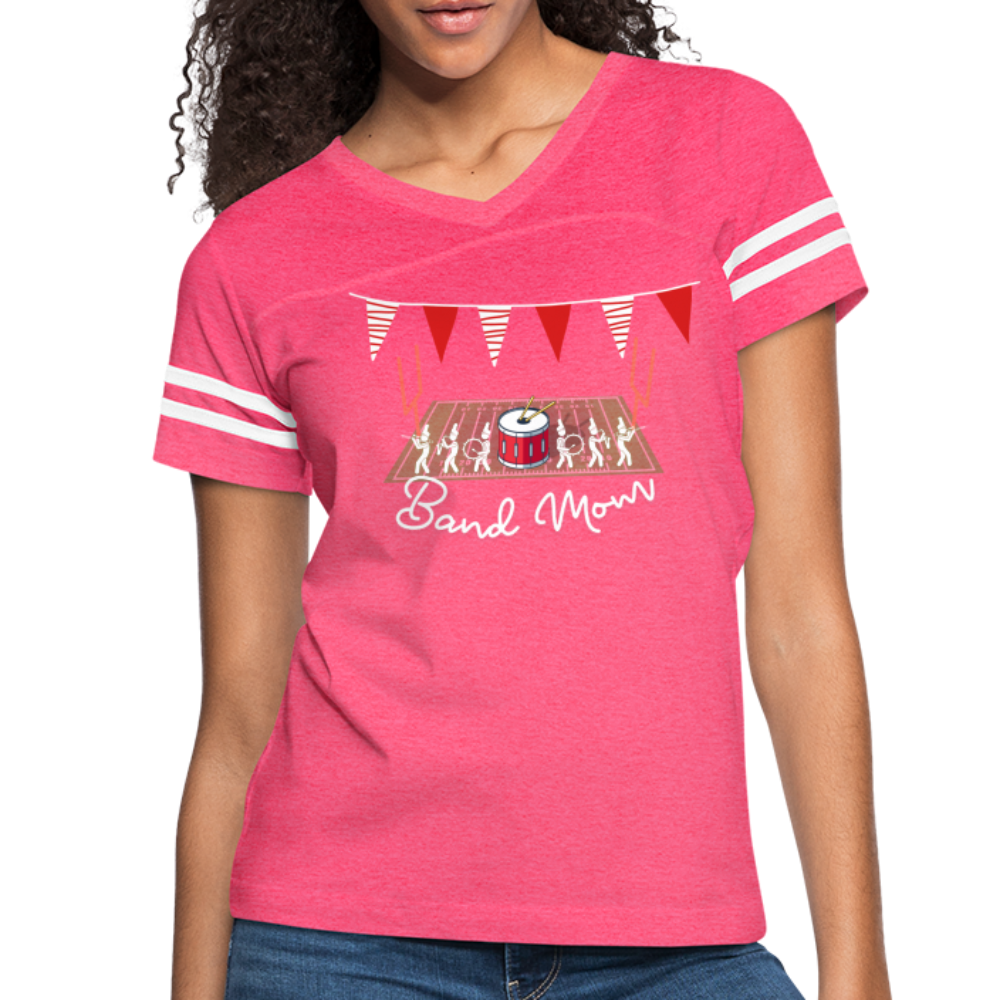 Band Mom’s Vintage Sport T-Shirt - vintage pink/white