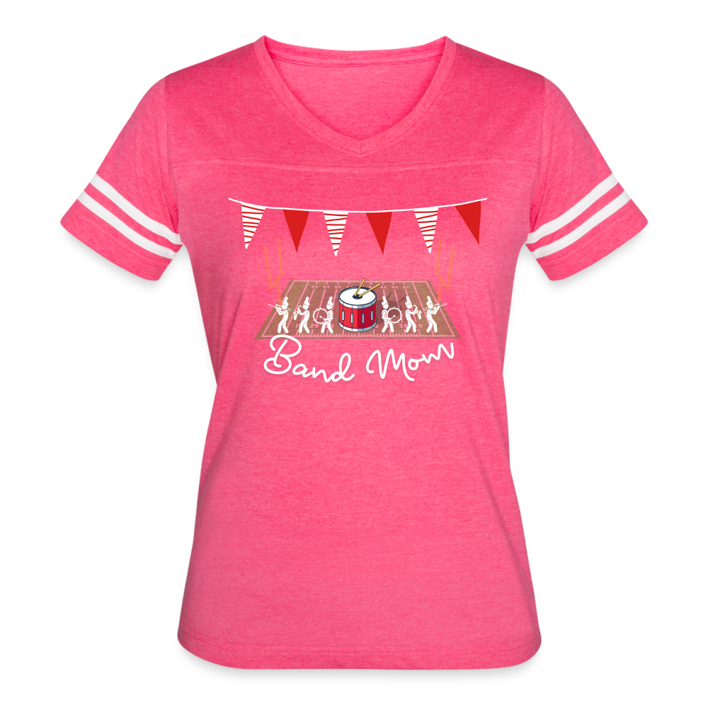 Band Mom’s Vintage Sport T-Shirt - vintage pink/white