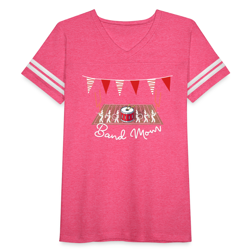 Band Mom’s Vintage Sport T-Shirt - vintage pink/white