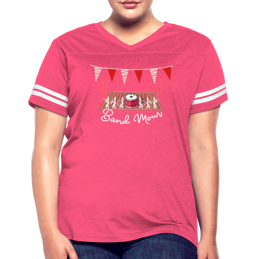 Band Mom’s Vintage Sport T-Shirt - vintage pink/white