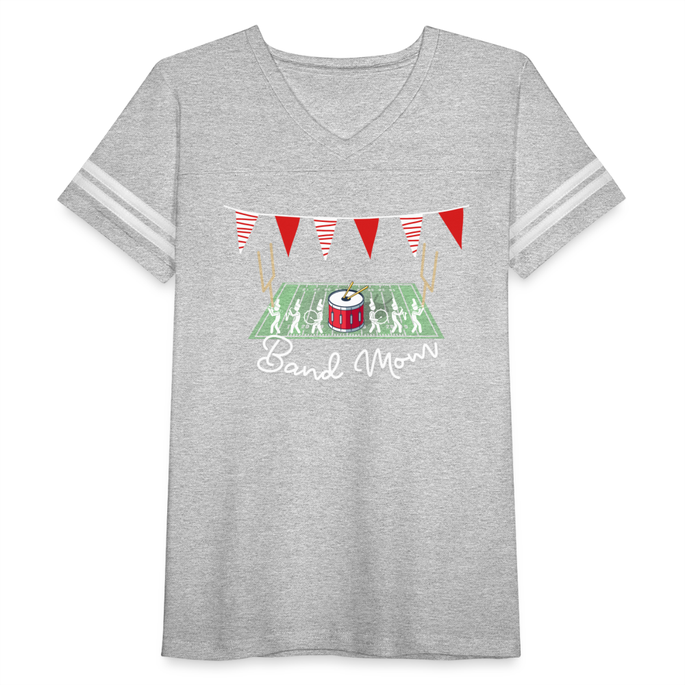 Band Mom’s Vintage Sport T-Shirt - heather gray/white