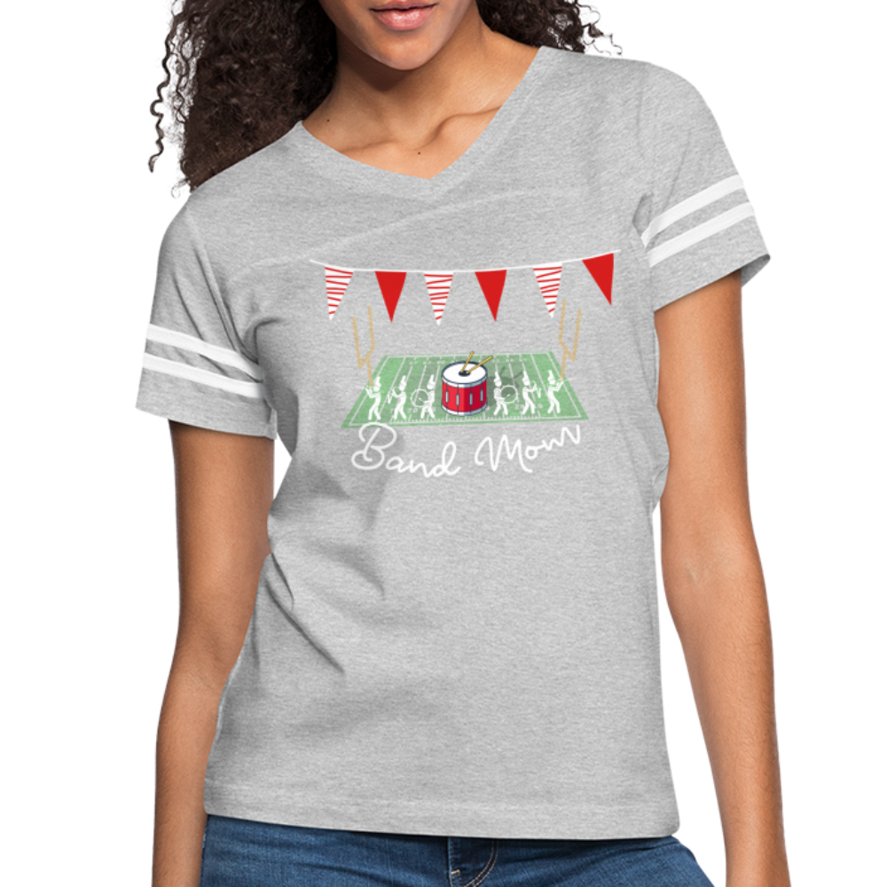 Band Mom’s Vintage Sport T-Shirt - heather gray/white