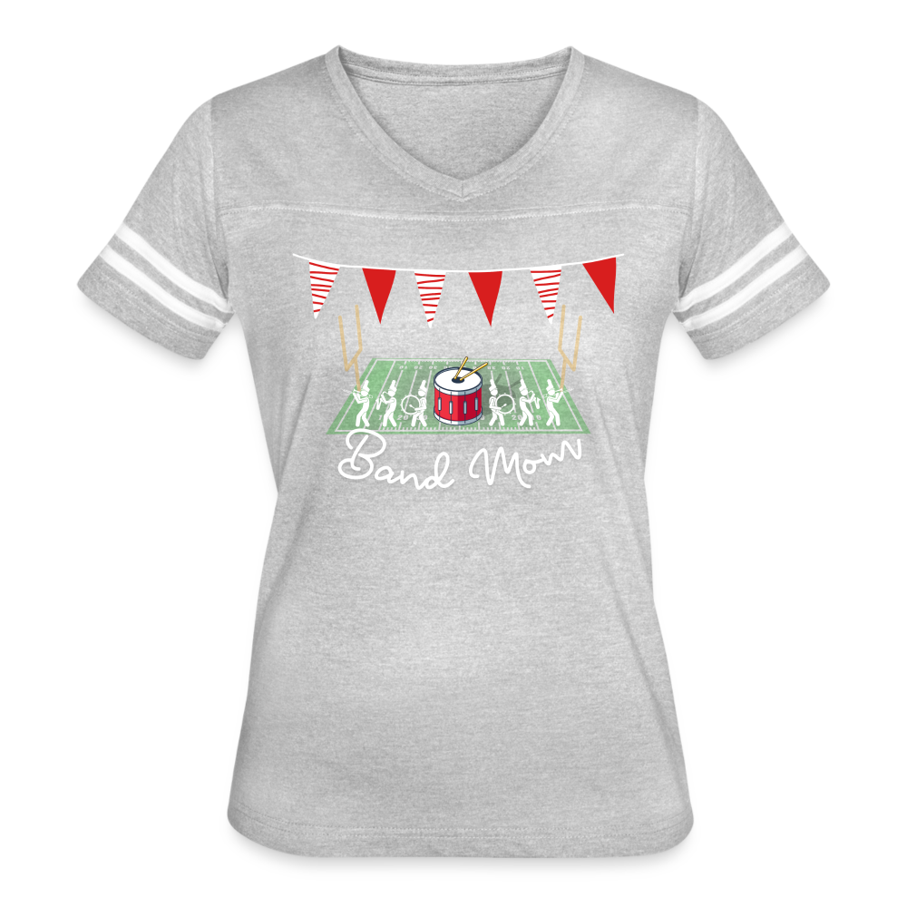 Band Mom’s Vintage Sport T-Shirt - heather gray/white