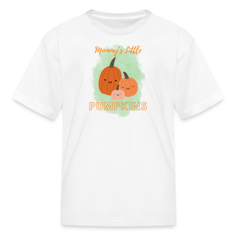 Mommy's Little Pumpkins Kids' T-Shirt - white