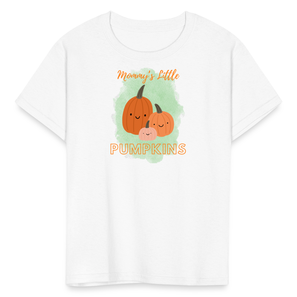 Mommy's Little Pumpkins Kids' T-Shirt - white