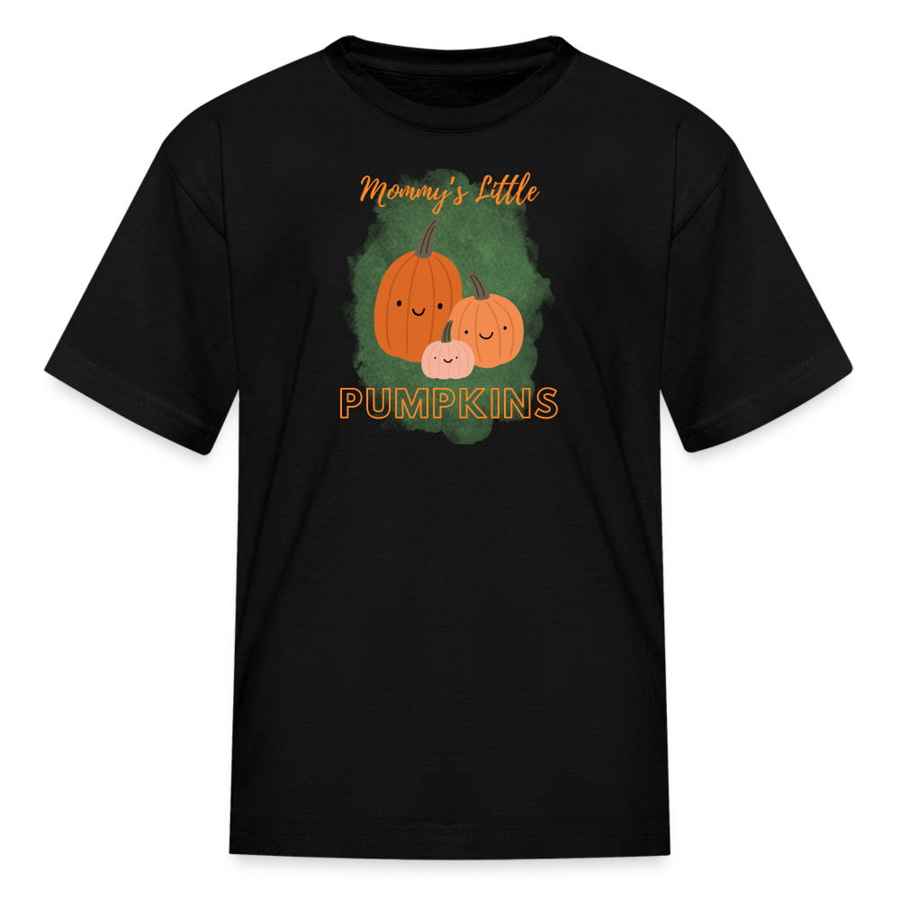 Mommy's Little Pumpkins Kids' T-Shirt - black