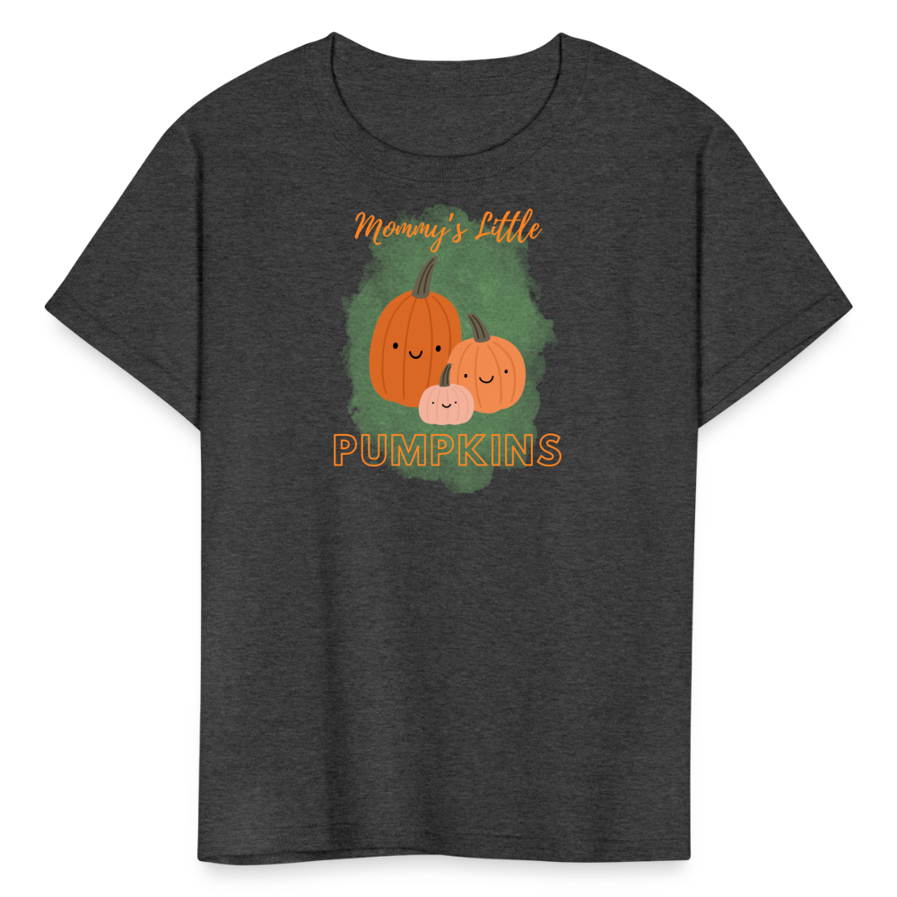 Mommy's Little Pumpkins Kids' T-Shirt - heather black