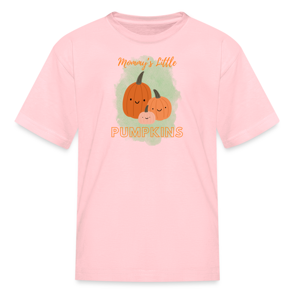 Mommy's Little Pumpkins Kids' T-Shirt - pink
