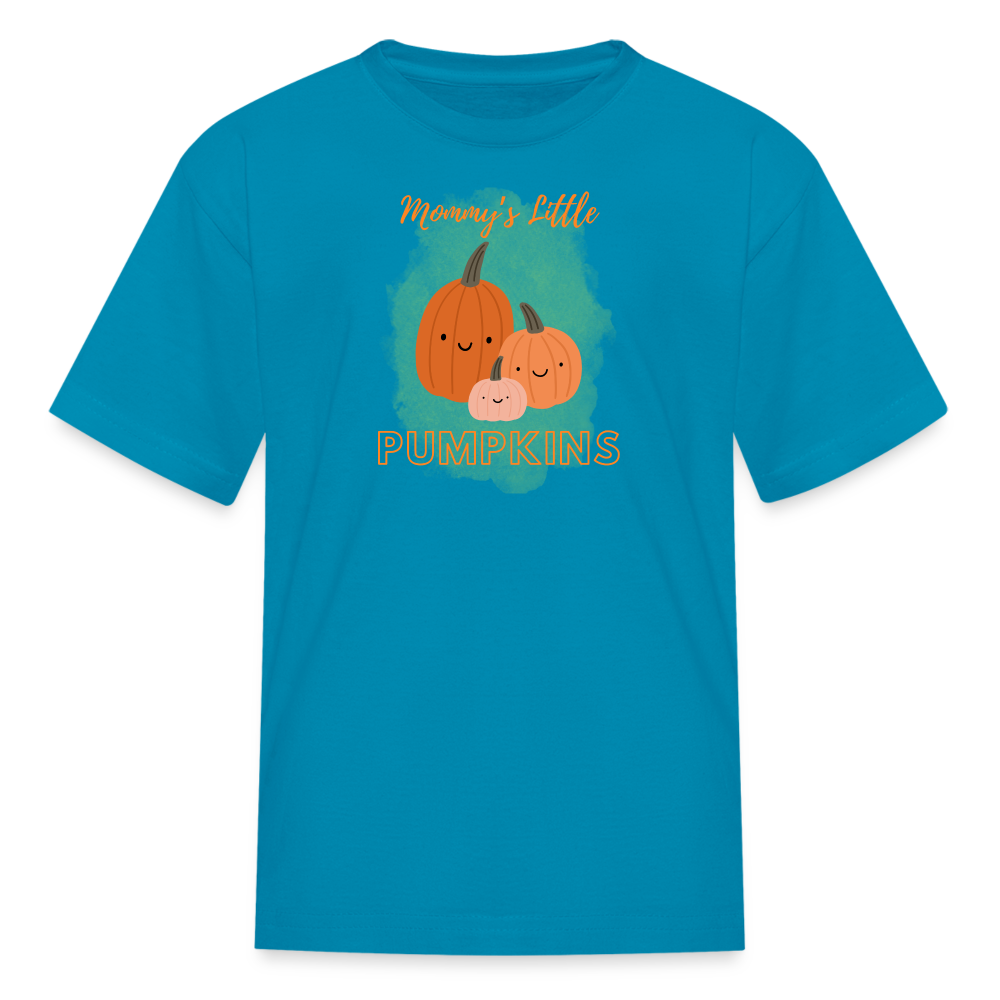 Mommy's Little Pumpkins Kids' T-Shirt - turquoise