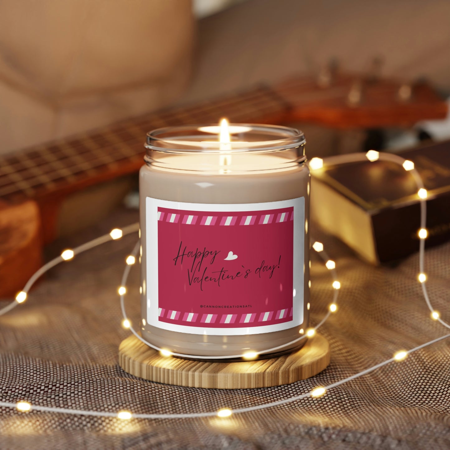 Scented Soy Candle Happy Valentines Day