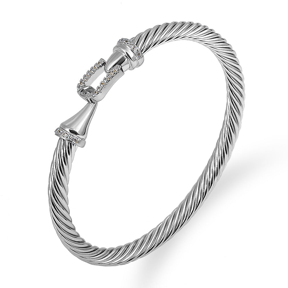 David Yurman Style - Mutiple Cable Bracelet