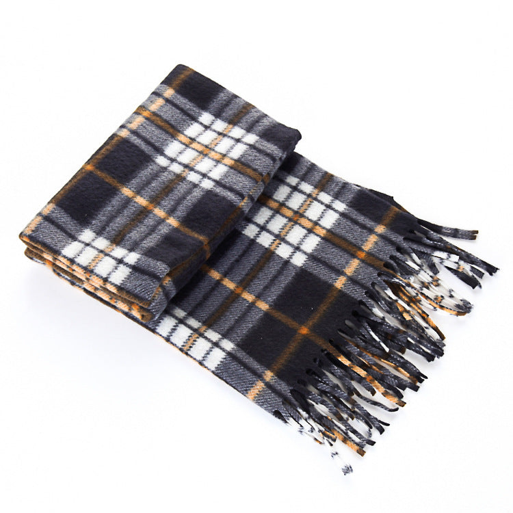 Unisex Plaid Scarf
