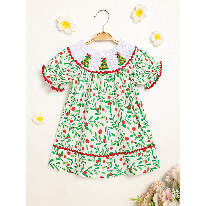 Baby Girl Smocked Christmas Dress