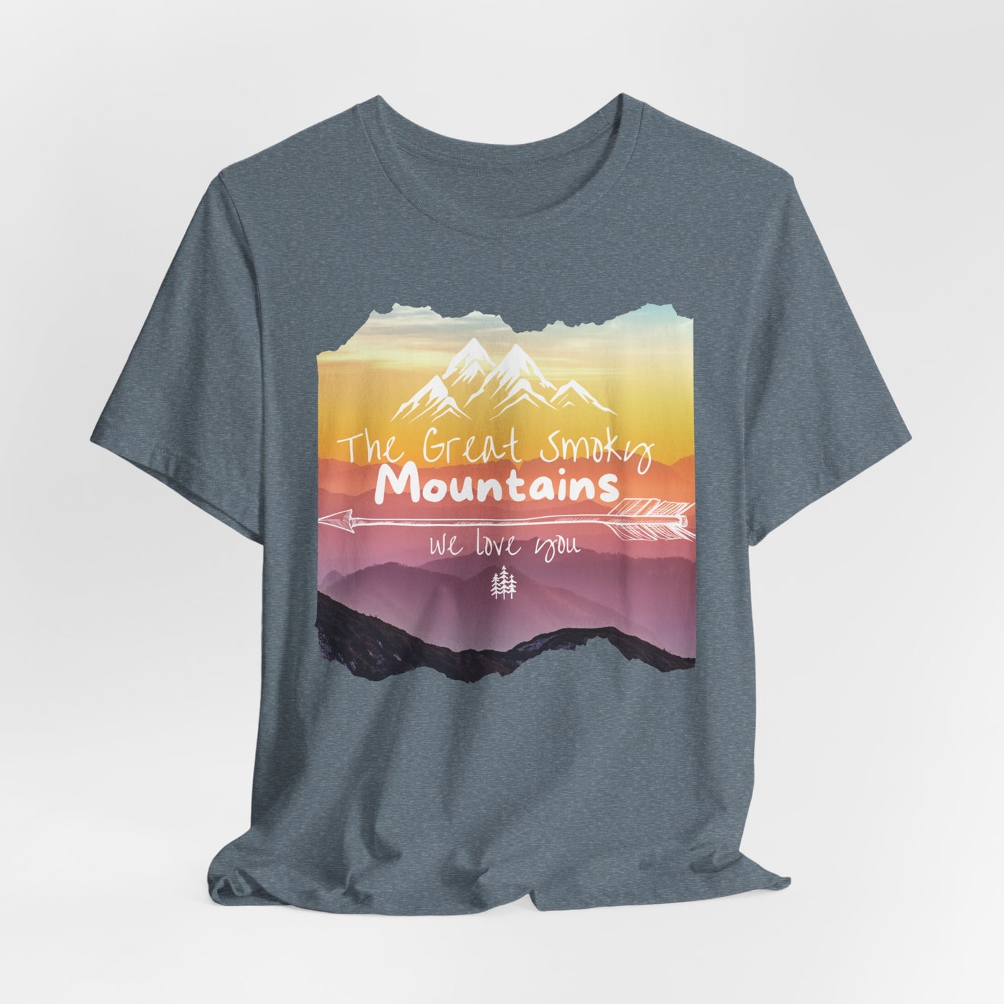 Painted Smoky Mountains Unisex Jersey Short Sleeve Tee