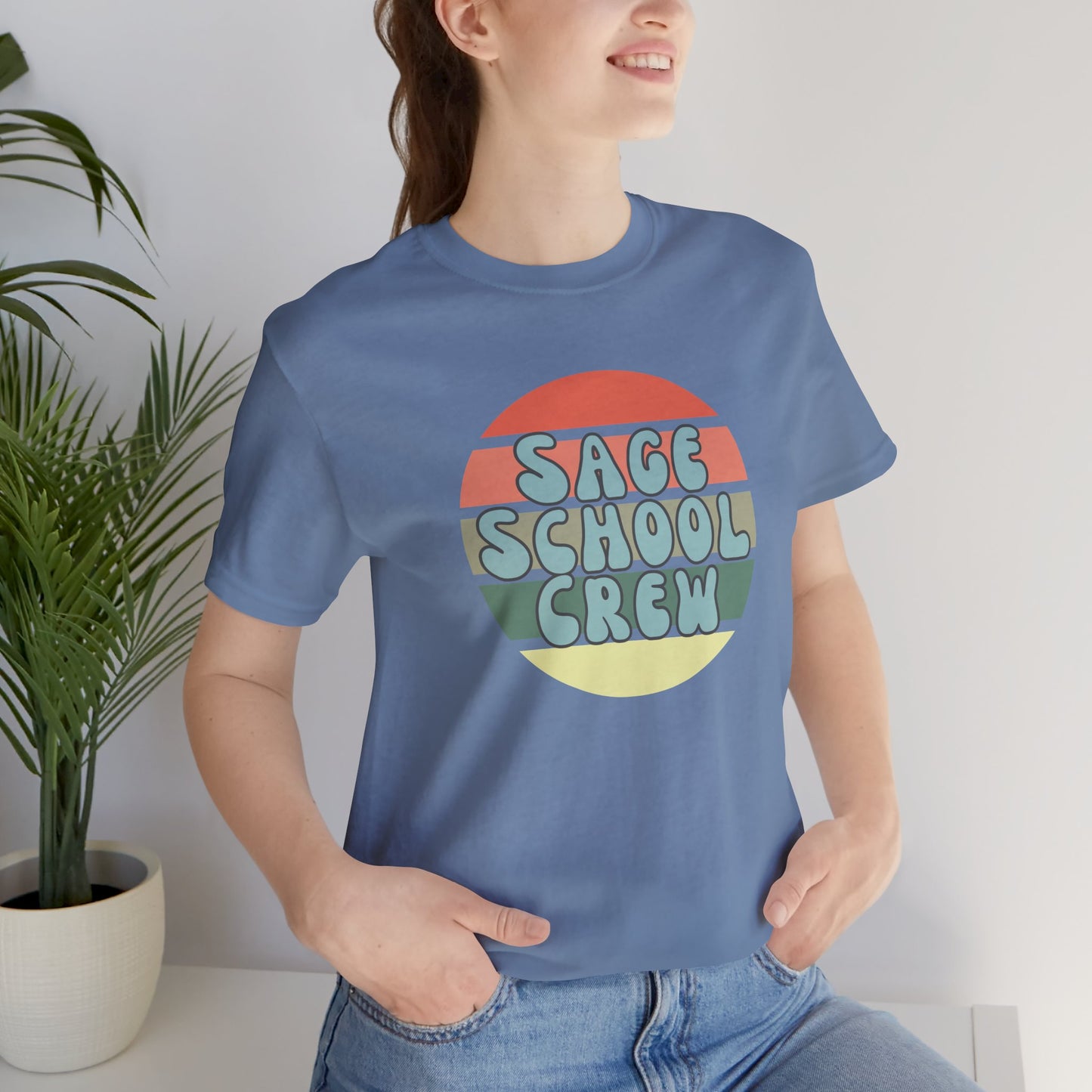 Sage School Crew Unisex Jersey Short Sleeve Tee